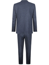 Abraham Moon Blue Tweed Suit
